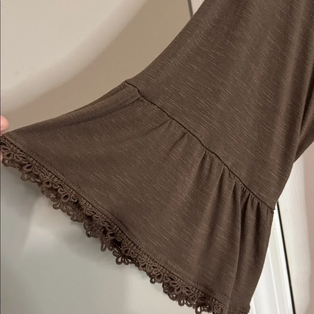 Style & Co. Womens Off The Shoulder Peasant Top Bell Sleeve XL - Picture 3 of 5